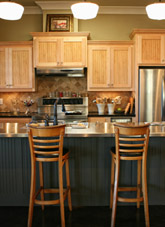 The kitchen of our model home.