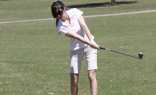 Brie Seebinger was the Warriors' top golfer at the SCAC Championships.