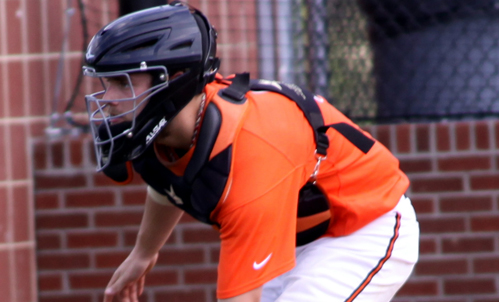 Senior catcher Andrew Thames