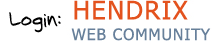 Login to the Hendrix Web Community