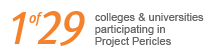 1 of 29 colleges and universities participating in Project Pericles