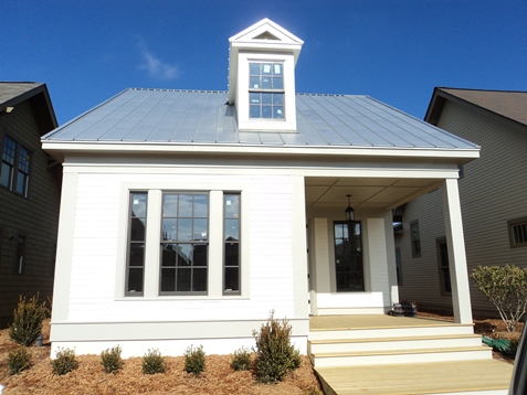 Greek Revival Bungalow Front Elevation