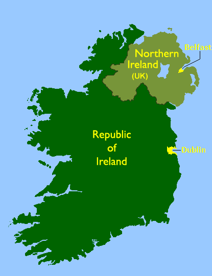 Map of Ireland