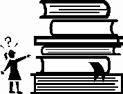 Student Dwarfed by Stack of Books Student Dwarfed by Stack of Books