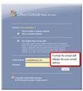 Email login box Email login box