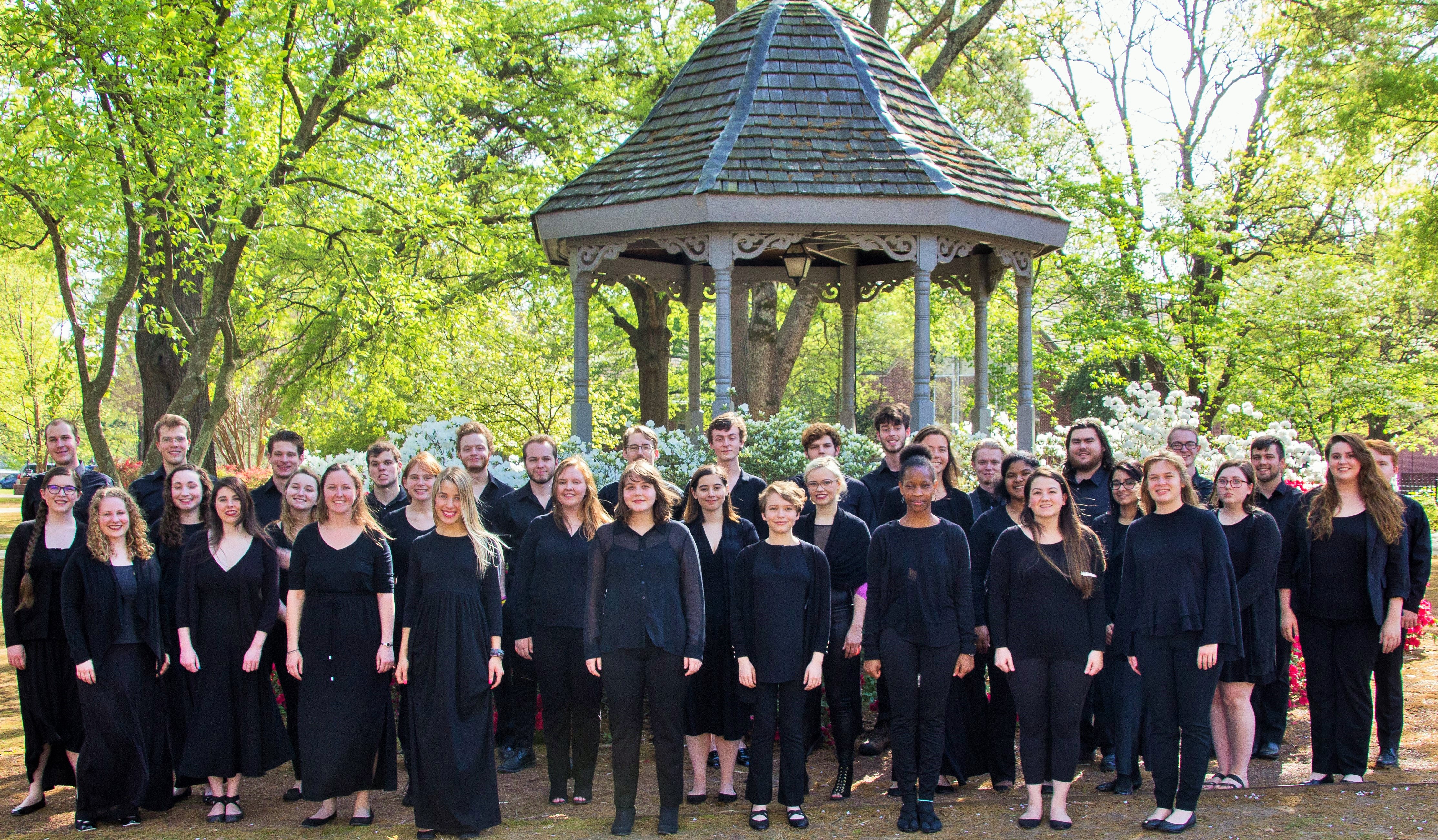 Outdoors Choir Students  2018