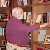 Dr. Binnie in Murphy Building 