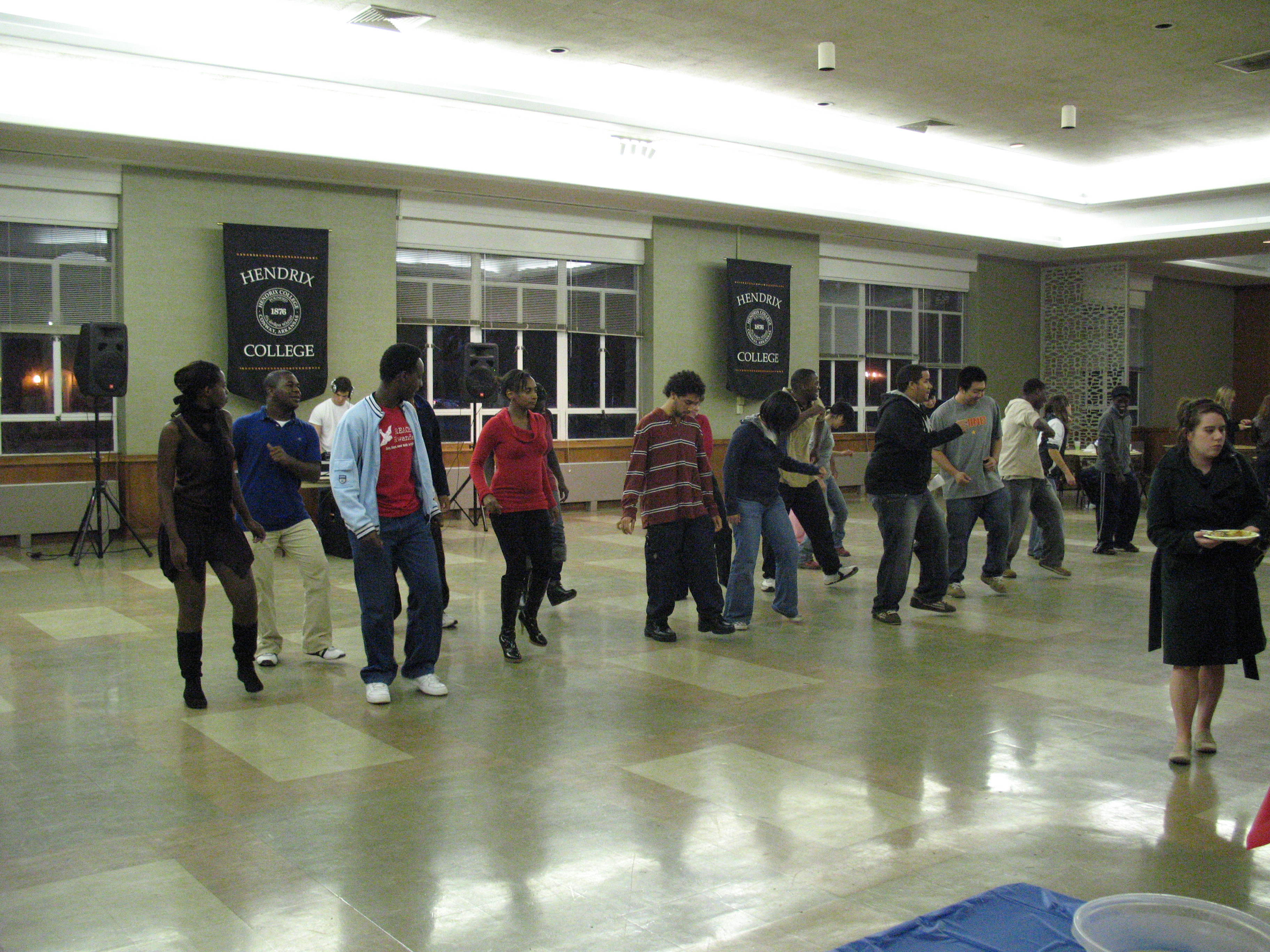 Dancing during International Food Bazaar