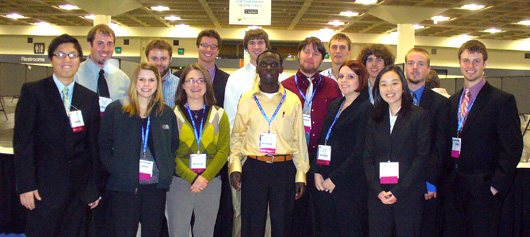Chemistry students at ACS meeting