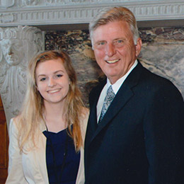 Jessica Himes and Governor