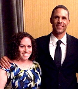 Amanda Brooks ’08 and Dan O'Brien, 1996 Olympic gold medalist 