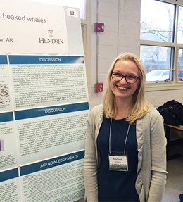 Zofia Knorek at the Southeast and Mid-Atlantic Marine Mammal Symposium