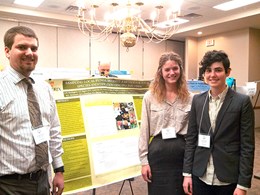 Michael Ottenlips, Natalie Skinner, and Alison Harrington at AAS Conference