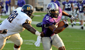 A football game at the University of Central Arkansas