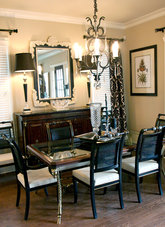 Interior, dining room of one of our homes.