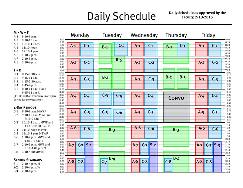 Daily Sched A-B-C-S