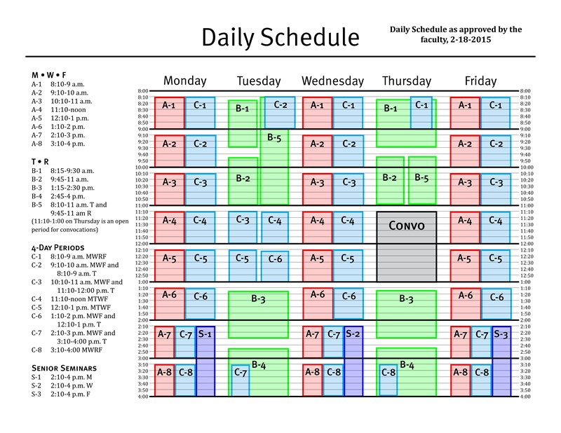Hendrix College Academic Calendar