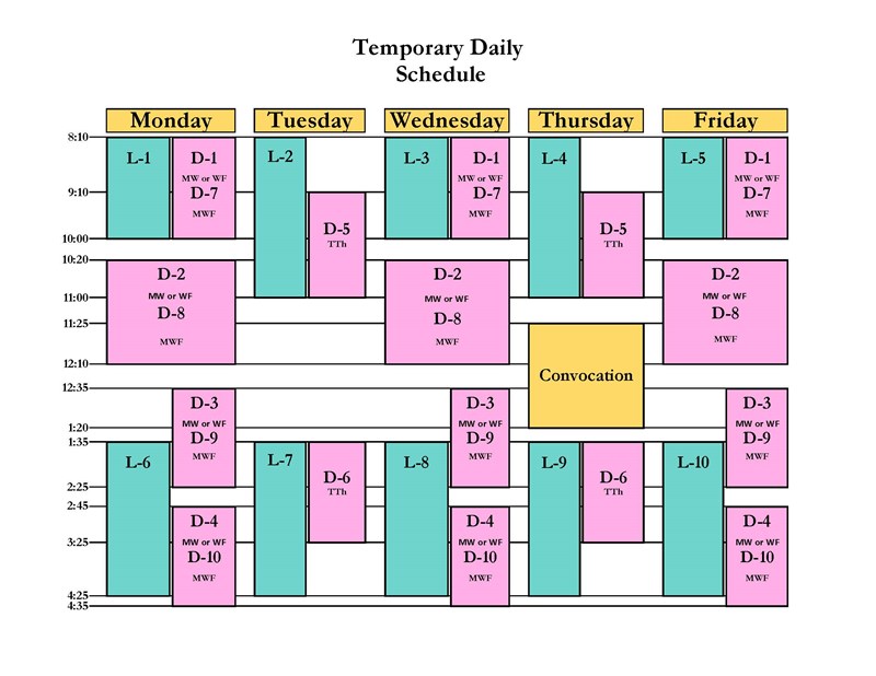 Academic Daily Calendars Hendrix College nlrsd 2021 2022 calendar