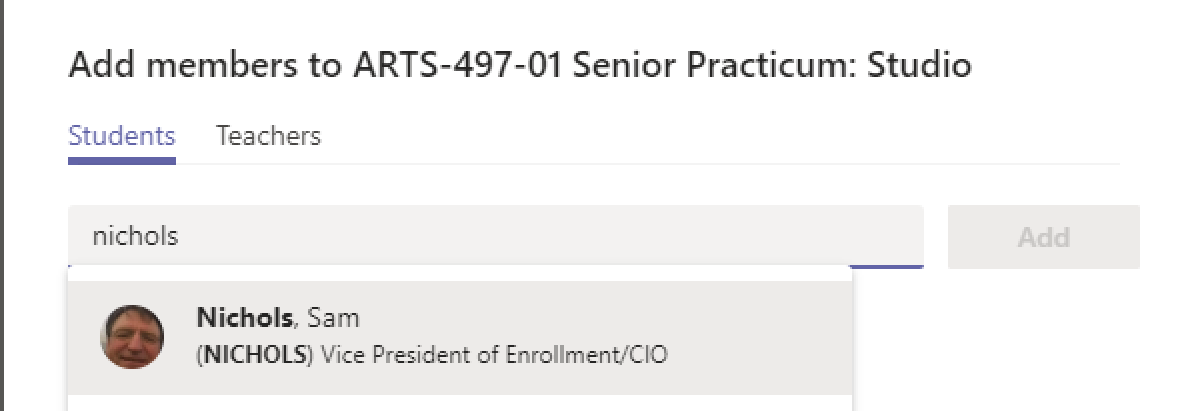 Add STudent 2 Add STudent 2