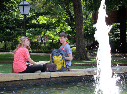 Students at Fountain