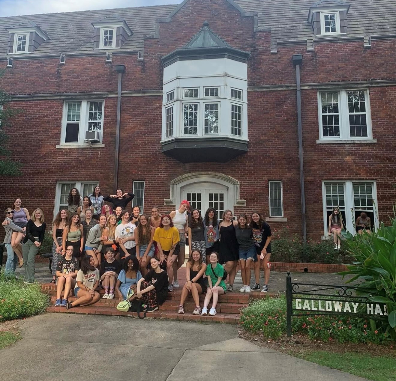 Large Gathering of Students by Galloway