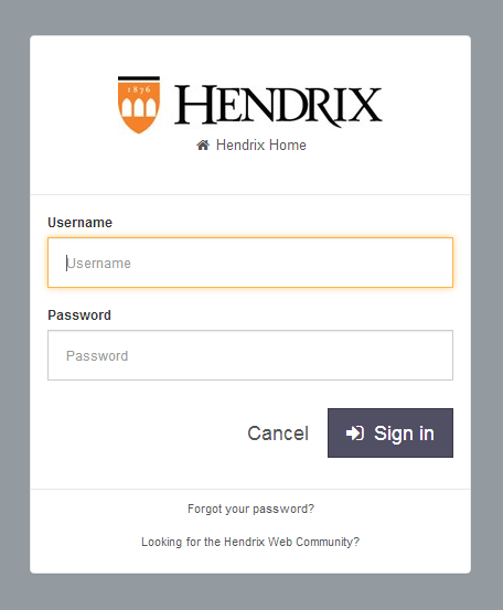 New Login page