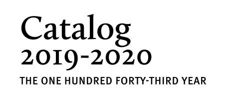 Catalog 2019-2020 The One Hundred Fourty-ThirdYear