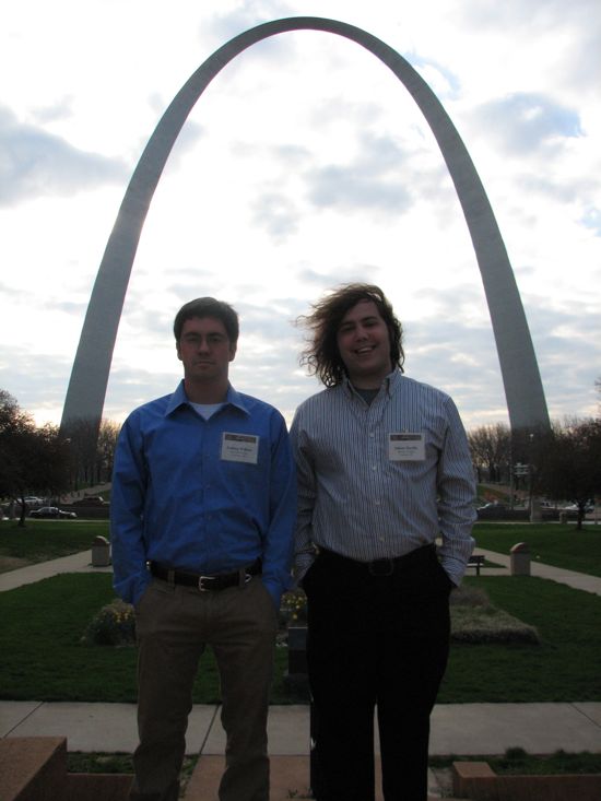 Adam and Josh Framed by the Arch