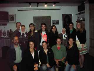 Students and Faculty with two of the Mothers of the Plaza de Mayo