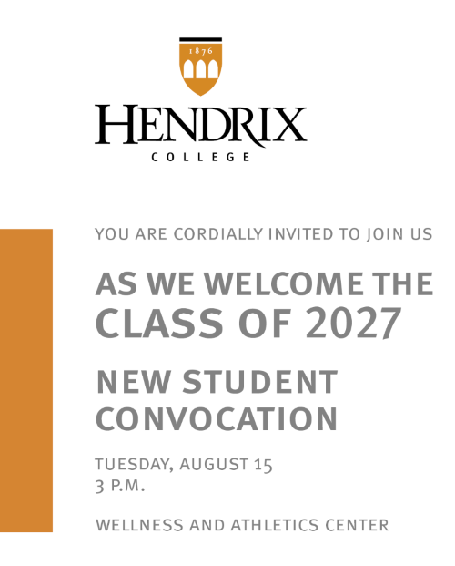 New Student Convocation 2023 | Hendrix College new-student-convocation-2023-hendrix-college