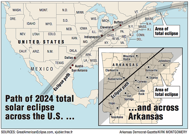 2024 Solar Eclipse Map